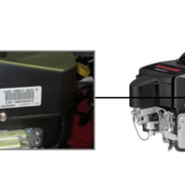 Identificarea motoarelor si a utilajelor Kawasaki