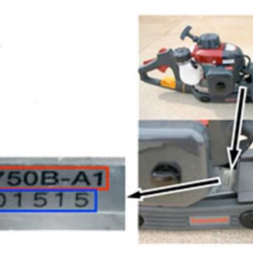 Identificarea motoarelor si a utilajelor Kawasaki