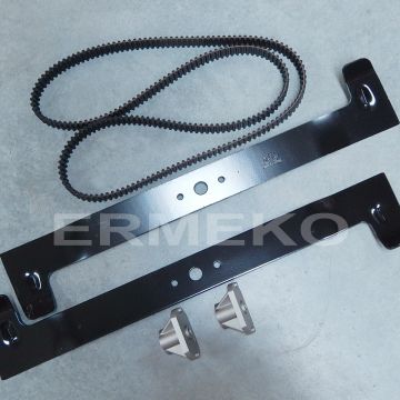 Kit cutit + curea + suport cutit  tractorase de tuns gazon CASTELGARDEN TCP122 HYDRO - ER-KIT122CMEG