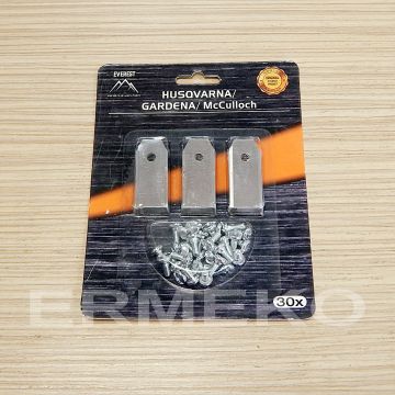 Set cutite (30 buc./set) robot tuns gazon HUSQVARNA G1, G2, 105, 210, 220AC, 230ACX, 260ACX, 265ACX, 305, 308, 310, 315, 320, 330X, 330ACX, 420, 430X, 440, 450X; Gardena: R38Li, R40Li - ER33-05010