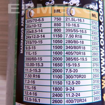 Solutie OKO pentru camera anvelope si anvelope - 1250ml