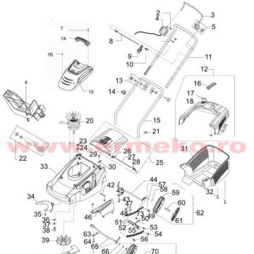 Cutit 398mm masina tuns gazon AL-KO Comfort 40E