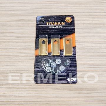 Set cutite (9 buc./set) robot tuns gazon HONDA Miimo 310, Miimo 520, Miimo 3000, Miimo HRM 300, Miimo HRM 310, Miimo HRM 500, Miimo HRM 520, Miimo HRM 3000i - ER33-02002