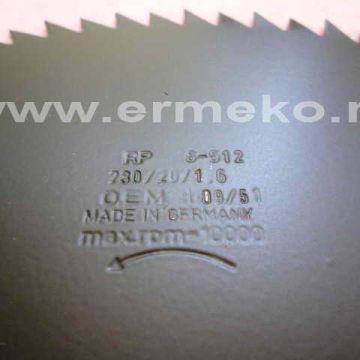 Disc motocoasa 230 x 20,0 x 1,6 mm - Z=80