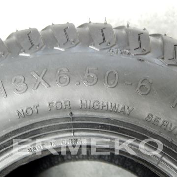 Anvelopa (tyre tubeless) 13x6.50-6